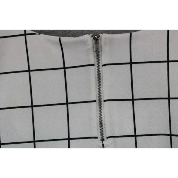 Melloday Women's Windowpane Top-Size 3X-Cuffed Sleeves - Picture 5 of 6